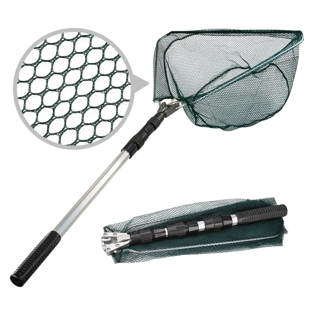 Filet de Pêche Télescopique en Aluminium