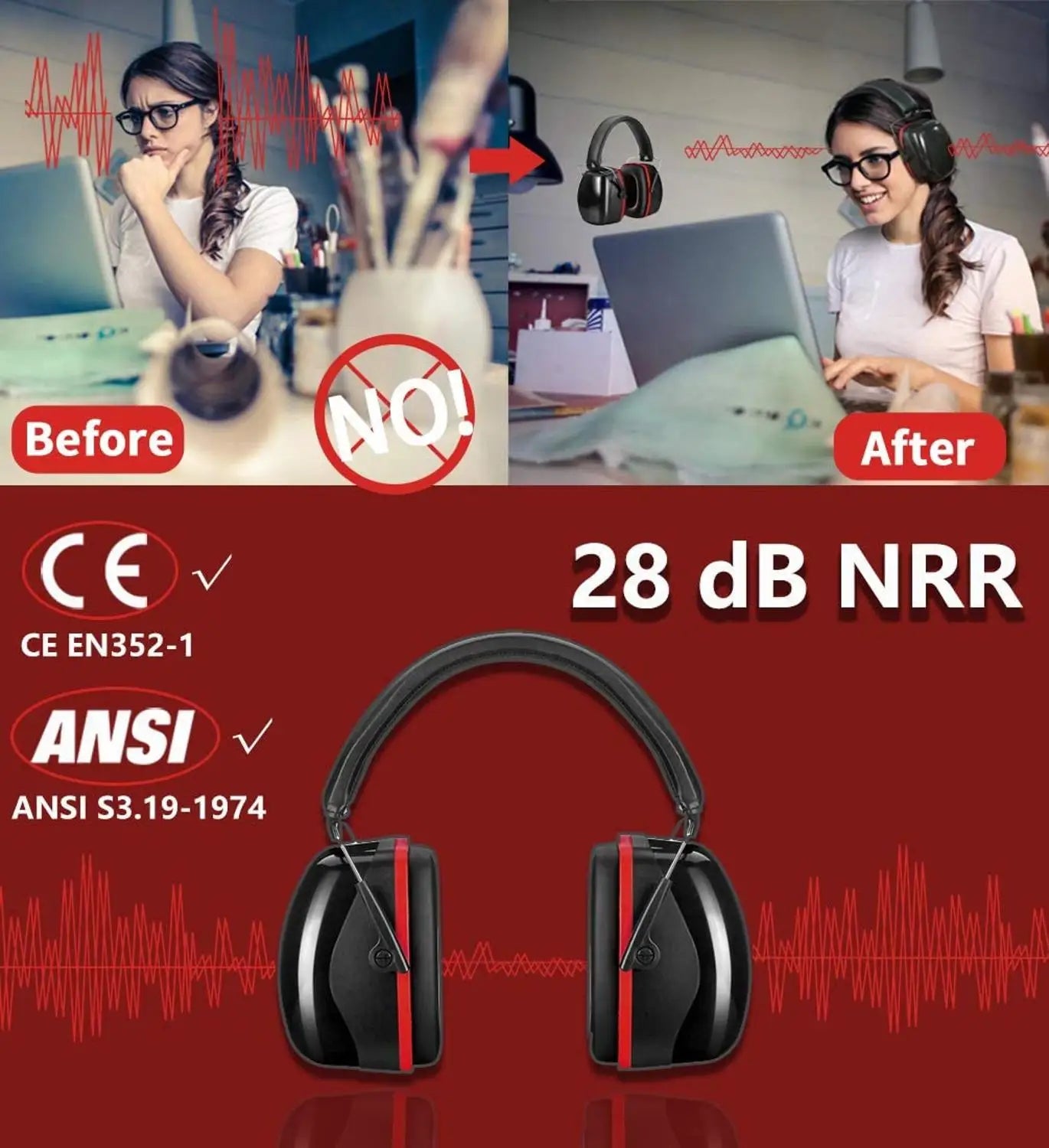 Casque Anti Bruit de Protection