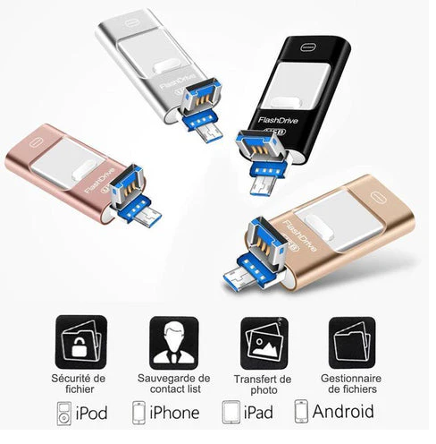 4-in-1 Smartphone USB Flash Drive