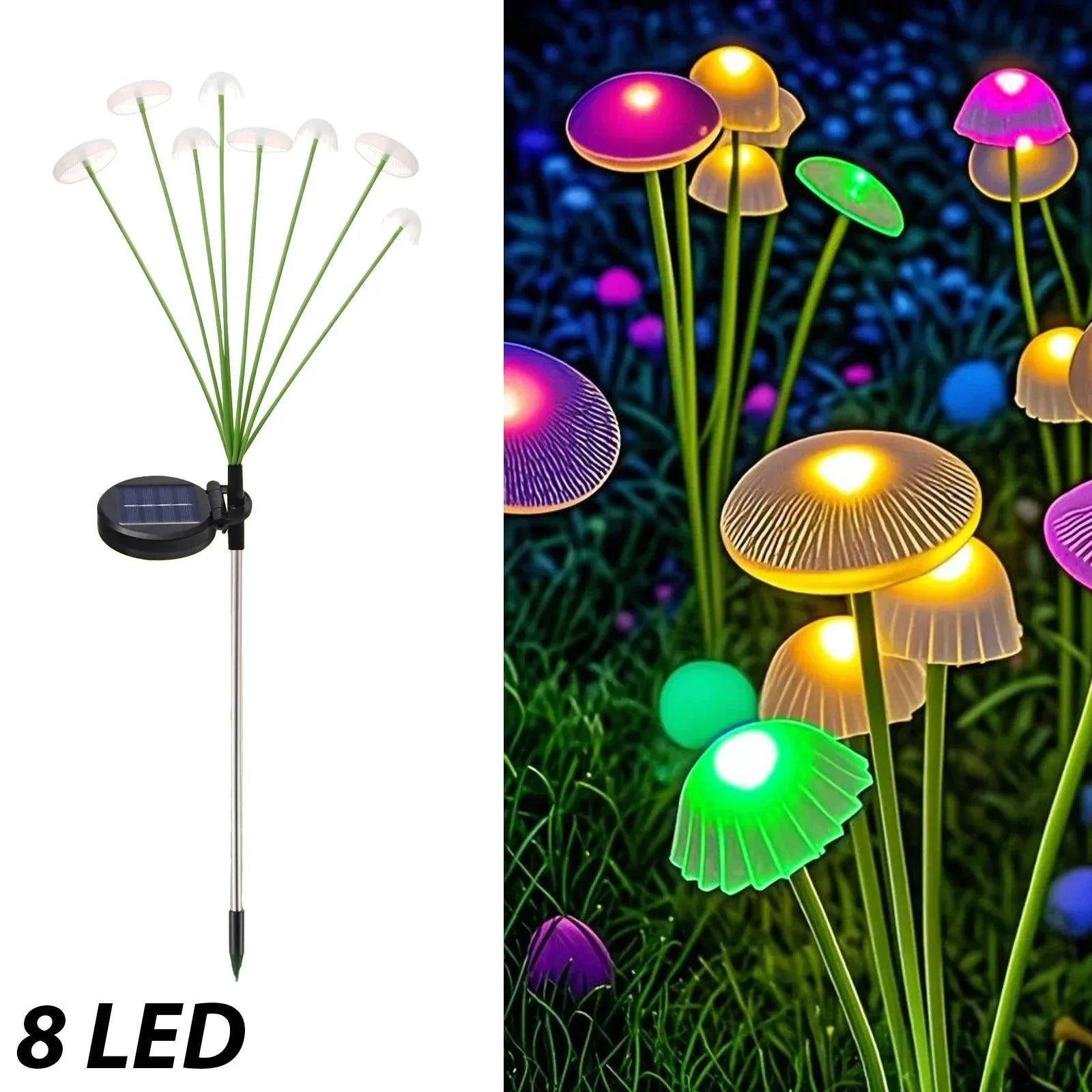8 LED - Multicolor / 1pc,8 LED - Multicolor / 4pcs,8 LED - Multicolor / 2pcs