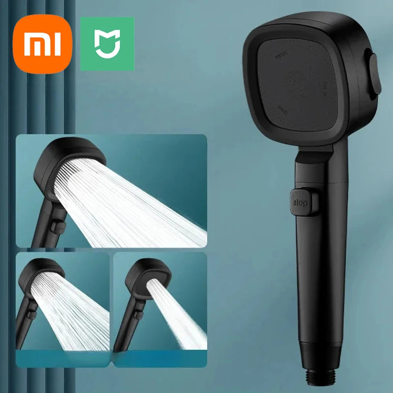 Pommeau de Douche à Haute Pression 3 Modes - 5 FILTRES ANTI-CALCAIRE OFFERTS