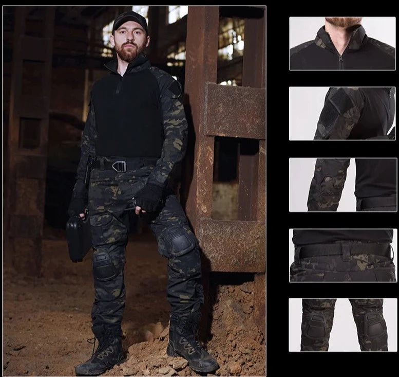 Pantalon Tactique avec Genouillère de Protection