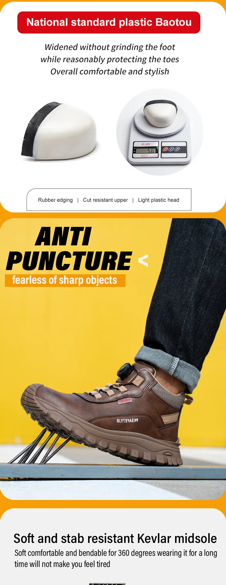 Bottes de sécurité Parker imperméables et à lacets Homme