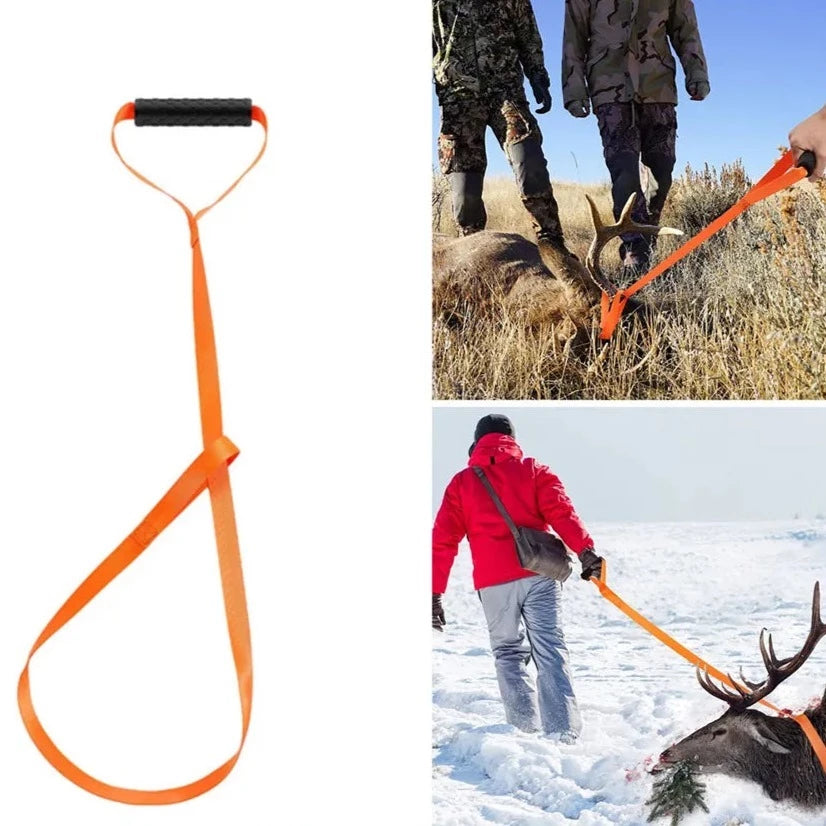 Harnais de traînée de cerf - Sangle réfléchissante réglable pour transport d'animaux de chasse | Robuste ceinture extracteur de cerf pour chasseurs Harnais de traînée de cerf - Sangle réfléchissante réglable pour transport d'animaux de chasse | Robuste ceinture extracteur de cerf pour chasseurs