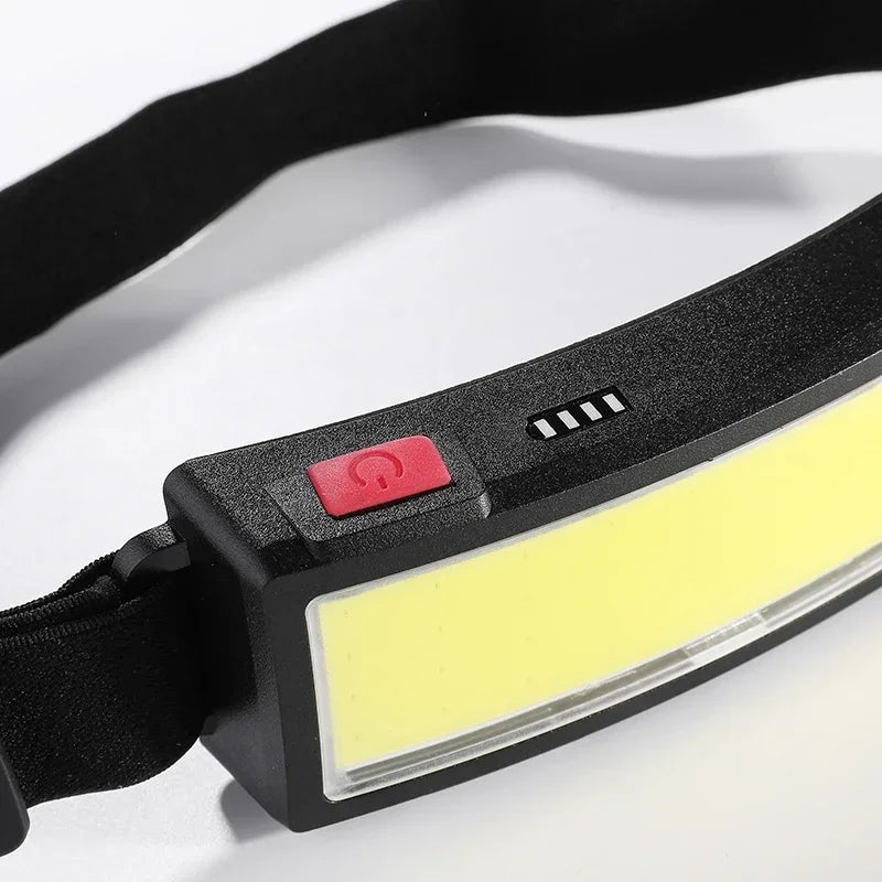 Lampe Frontrale Projecteur LED COB 180° Rechargeable - 3 Modes