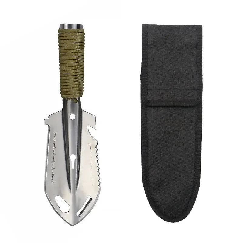 Mini Pelle de Camping & Survie 7 en 1 Multifonctionnelle