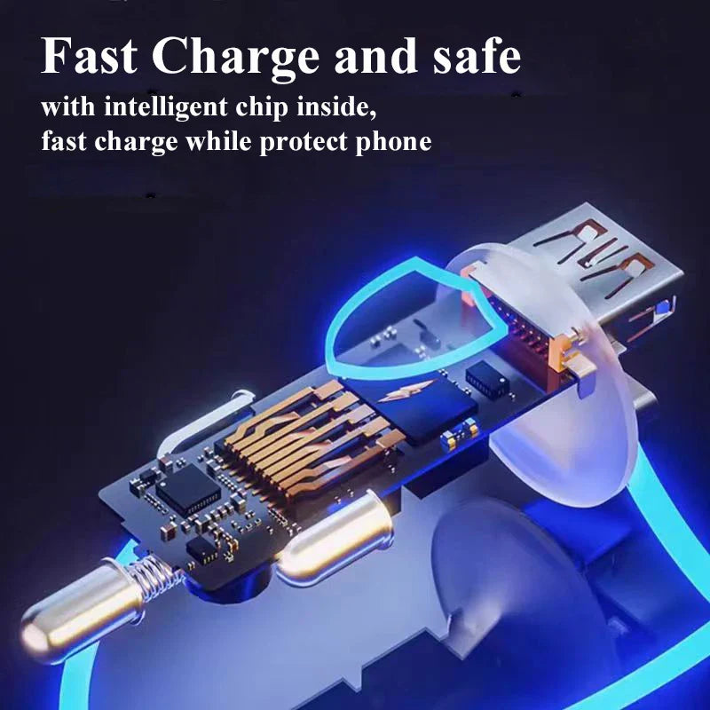 Chargeur Voiture USB-C 2-en-1 – Charge Ultra Rapide 12V pour iPhone, Samsung, Huawei et OPPO