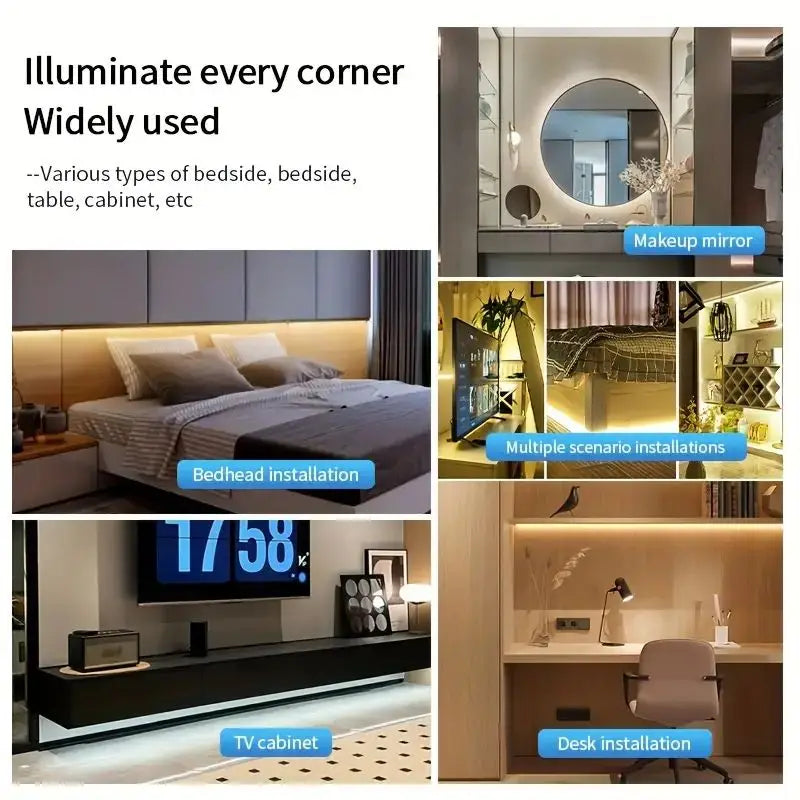 Bande LED USB Tactile à Intensité Réglable