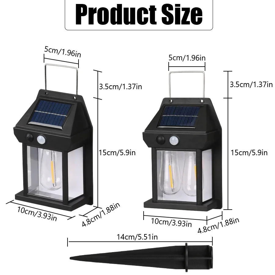 Lampe Solaire Extérieure à Détection auto 180°