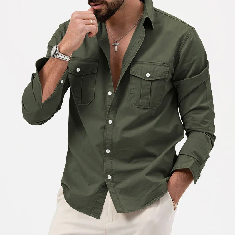 Chemise multi-poches décontractée et respirante