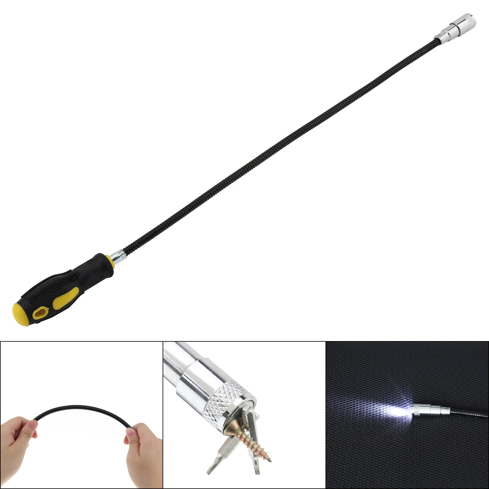 Outil de Ramassage Télescopique et Magnétique – Lumière LED Intégrée