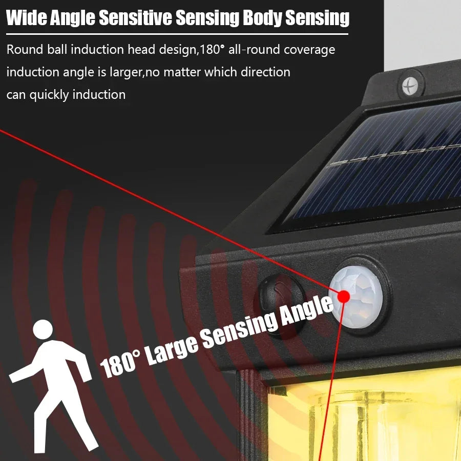 Lampe Solaire Extérieure à Détection auto 180°
