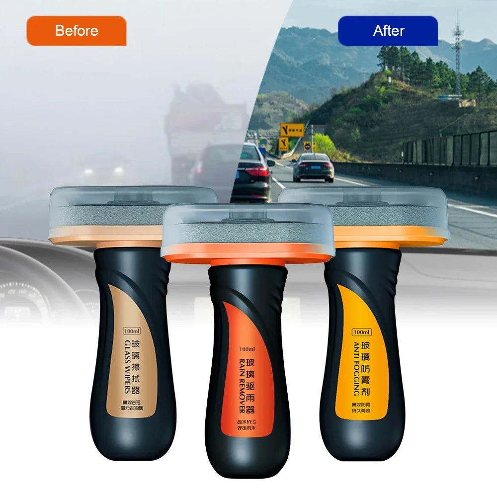 Lot de 3 Revêtements pour Voiture - Anti-buée, Anti-pluie & Anti-graisse