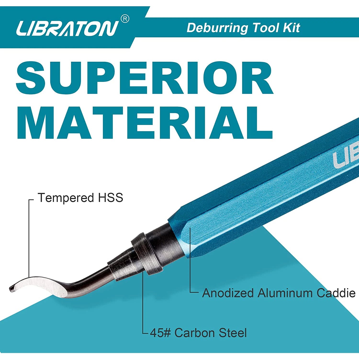 Outils d'Ébavurage + 11 Lames en Acier