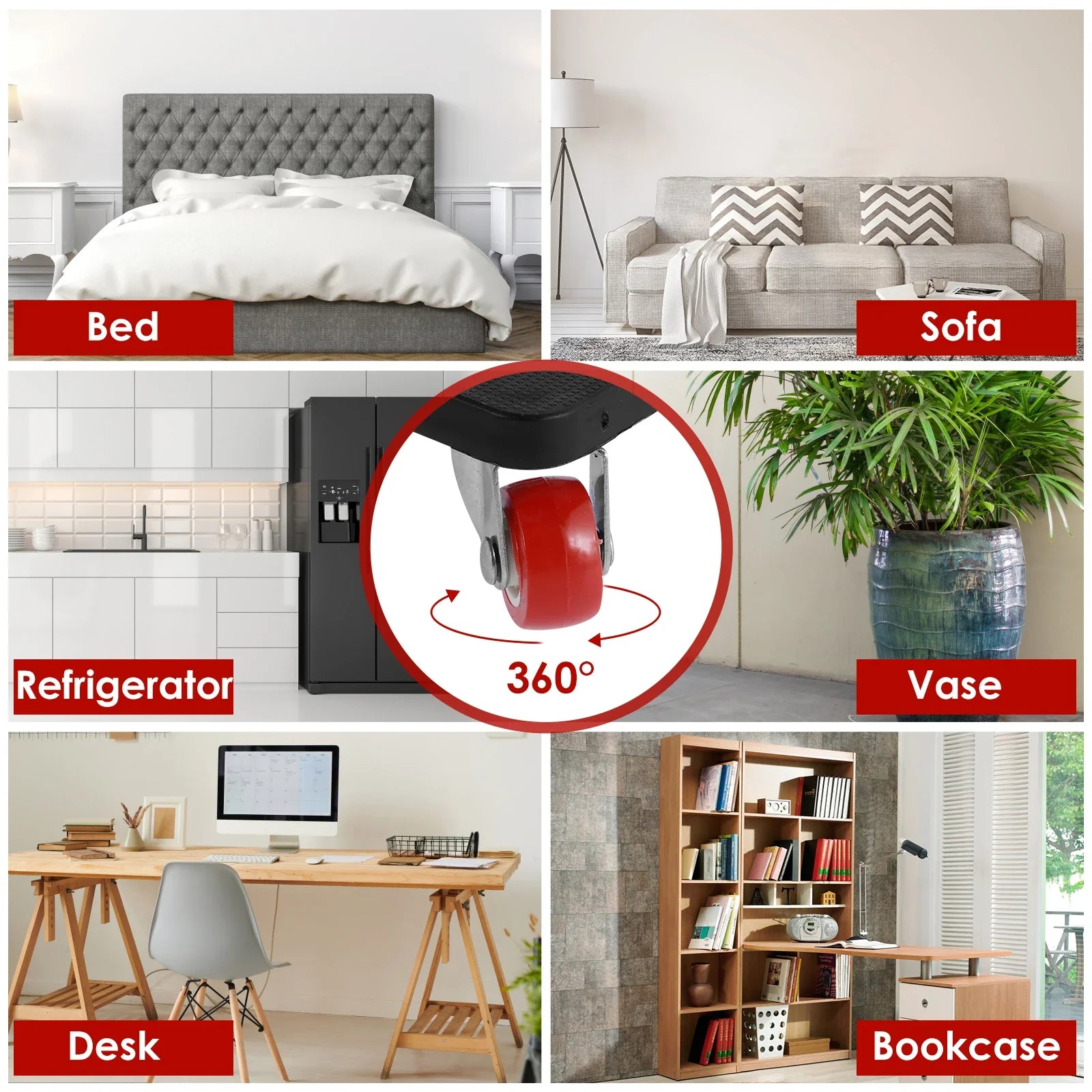 Ensemble d'outils de déplacement de meubles facile 400kg