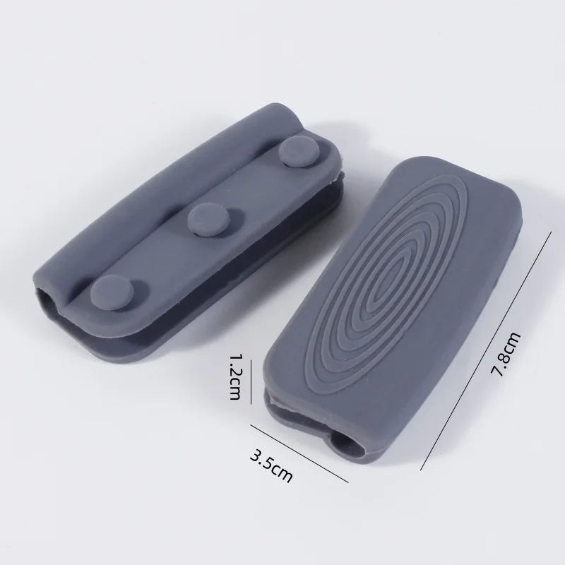3x Poignées en silicone de cuisine anti-brûlure