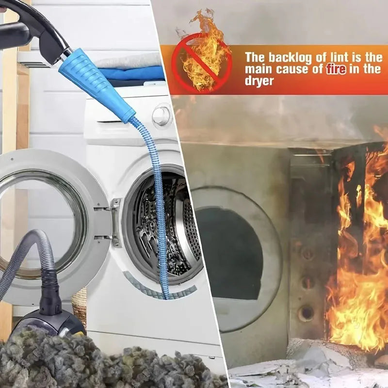 Tuyau Aspirateur Flexible Anti-Poussière pour Sèche-linge