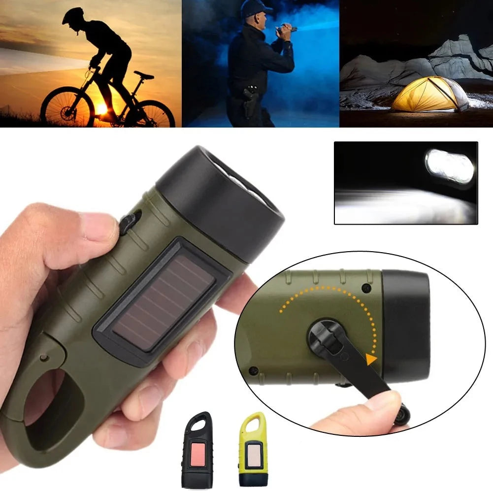 Lampe de Poche Solaire Dynamo