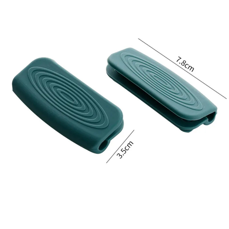 3x Poignées en silicone de cuisine anti-brûlure
