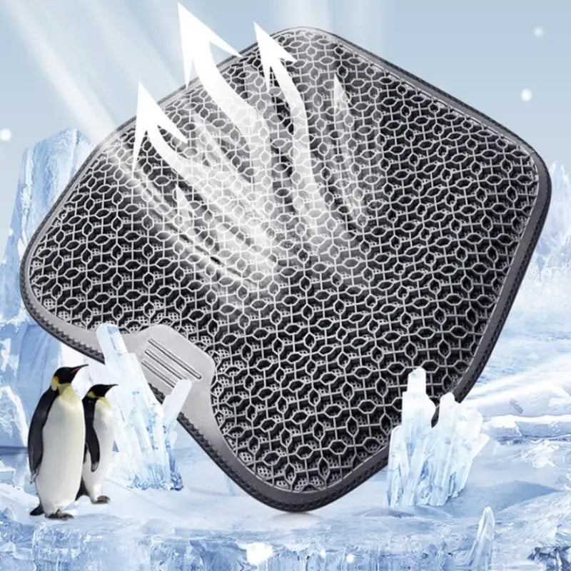 ERGO Gel Seat Cushion Honeycomb Design - Breathable & Washable