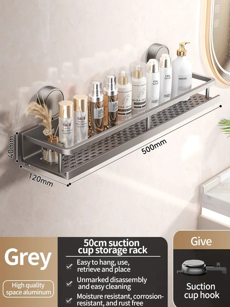 Étagère de Douche Murale Sans Perçage à Ventouse