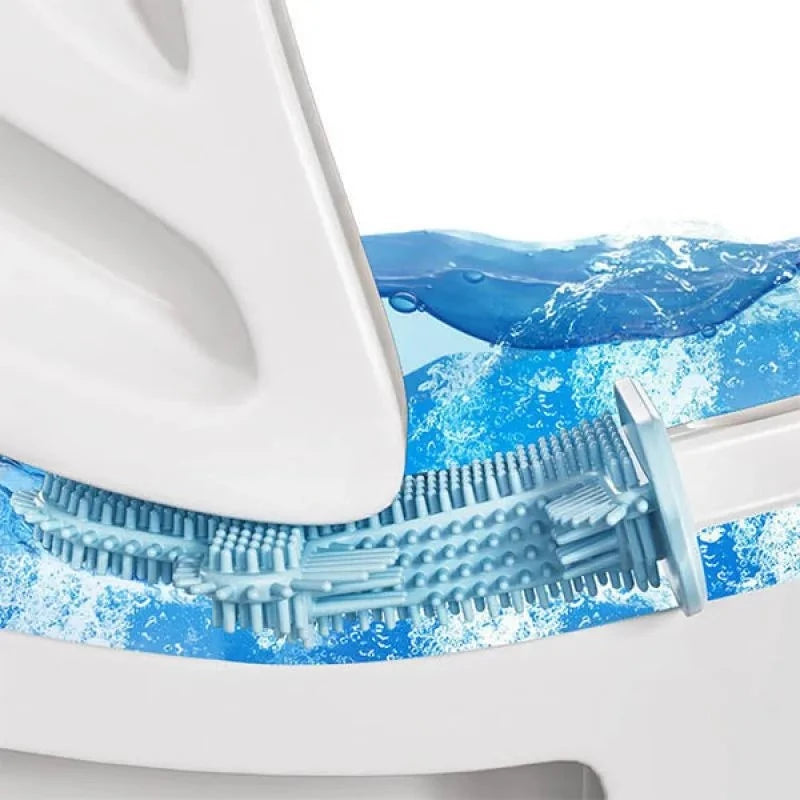 Brosse de toilette cactus silicone - anti bactérie