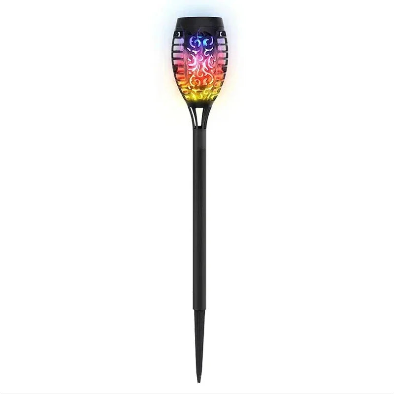 Torche à Flamme Solaire Étanche pour Décoration de Jardin - 4 pièces