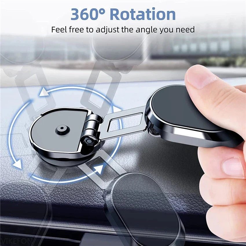 Support Téléphone Magnétique Voiture – 360° Pliable