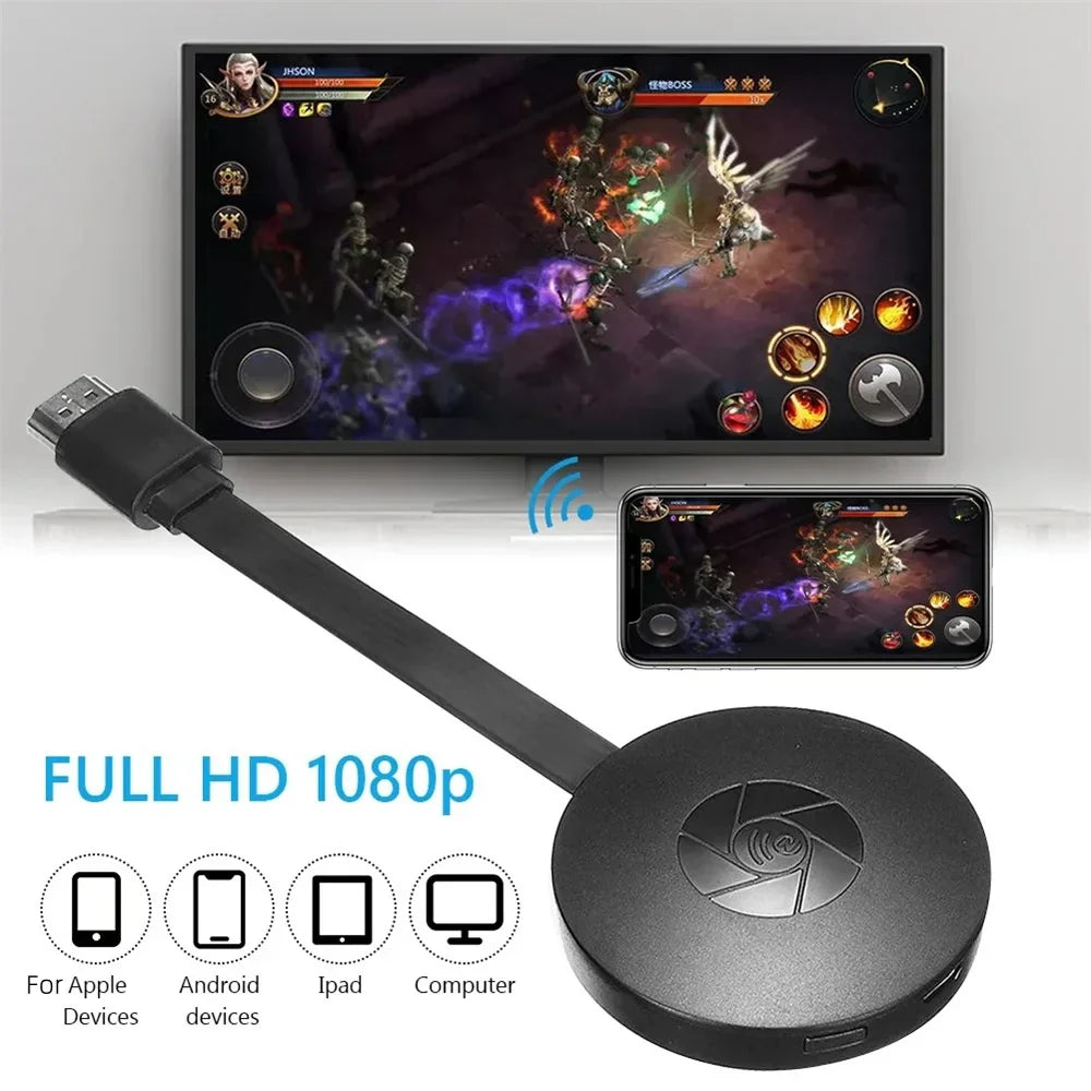 Appareil HDMI Chromecast Sans Fil HD - TV Maison Intelligente