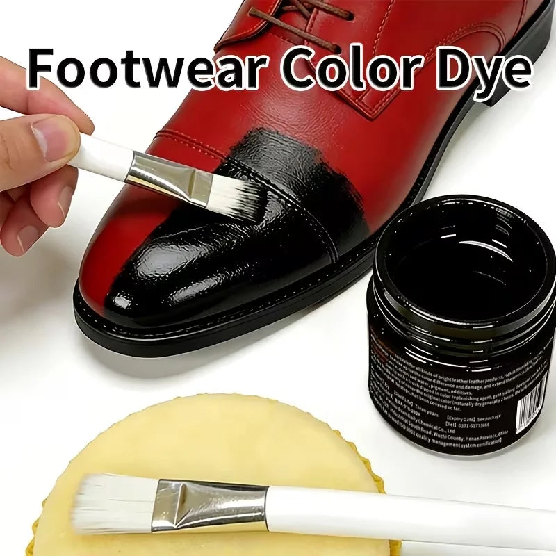 Baume Recolorant pour Cuir 30G – Rénovateur pour Chaussures, Canapés, Meubles et Sacs