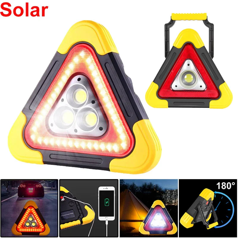 Lampe solaire d'urgence triangulaire - Recharge USB
