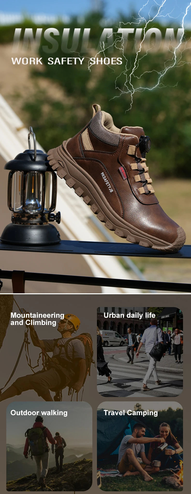 Bottes de sécurité Parker imperméables et à lacets Homme