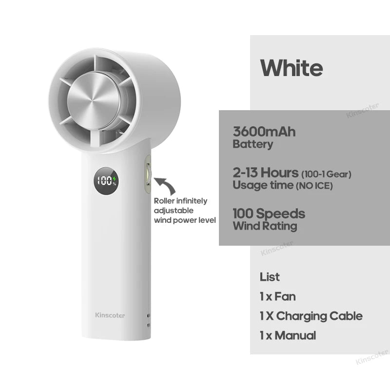 Ventilateur portable puissant TURBO FRESH - Nouvelle génération