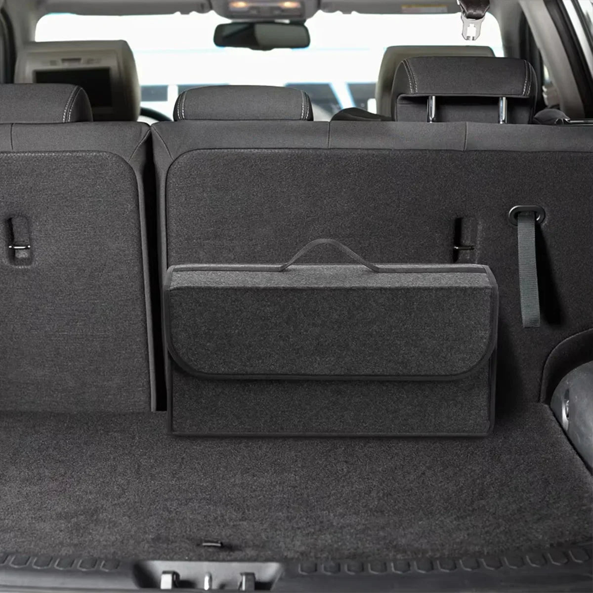 Boîte de Rangement en Feutrine avec Poignée pour Voiture