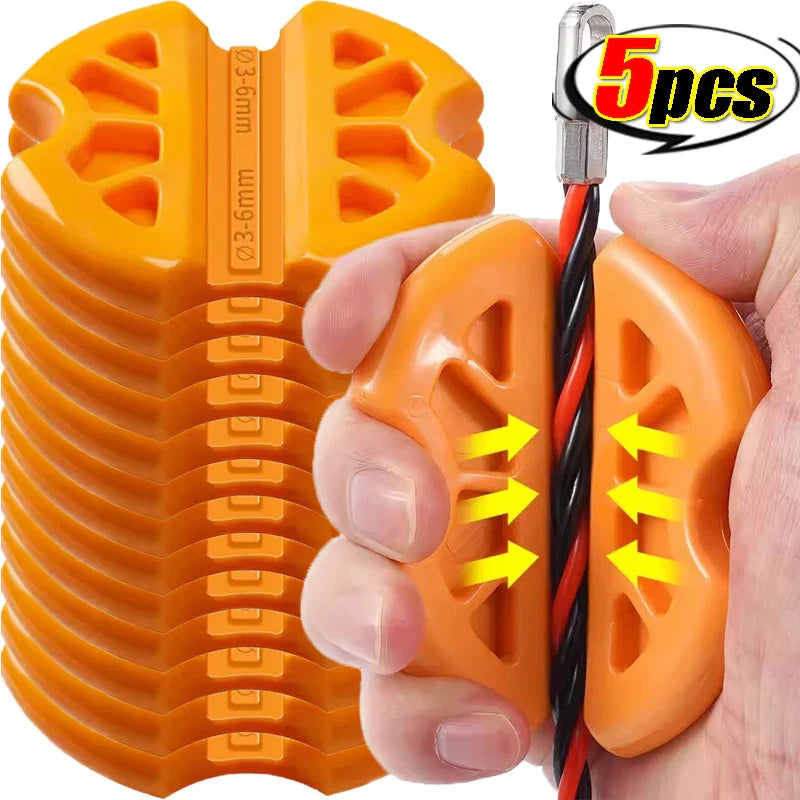 2x Poignées en Caoutchouc pour Traction de Câble