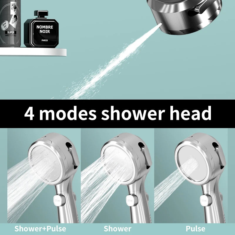 Pomme de Douche Massant + Affichage de la Température