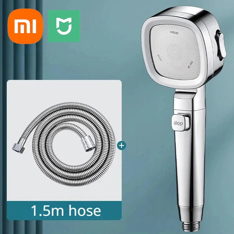 Pommeau de Douche à Haute Pression 3 Modes - 5 FILTRES ANTI-CALCAIRE OFFERTS