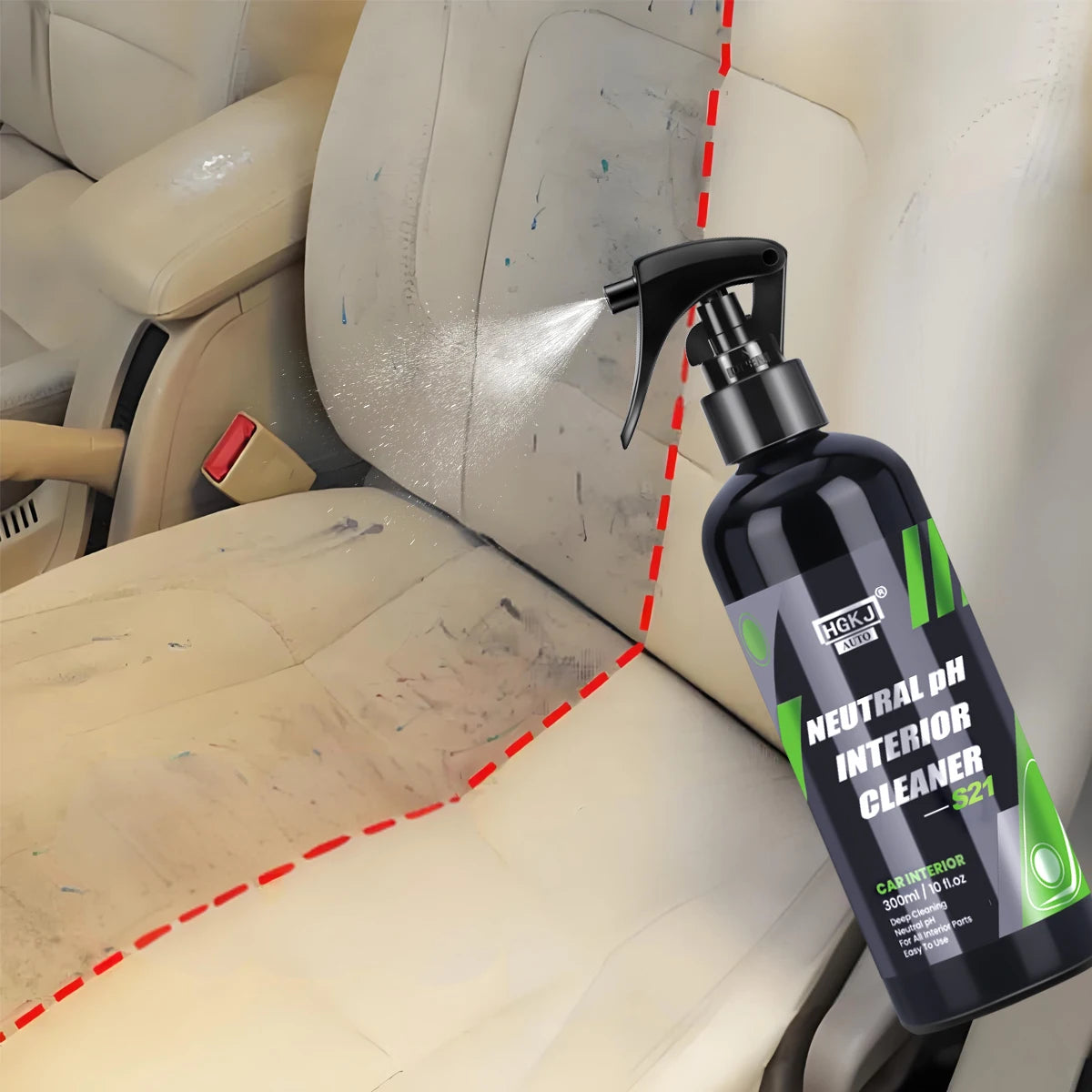 Spray Nettoyant Voiture Multi-Surfaces Sans Rinçage