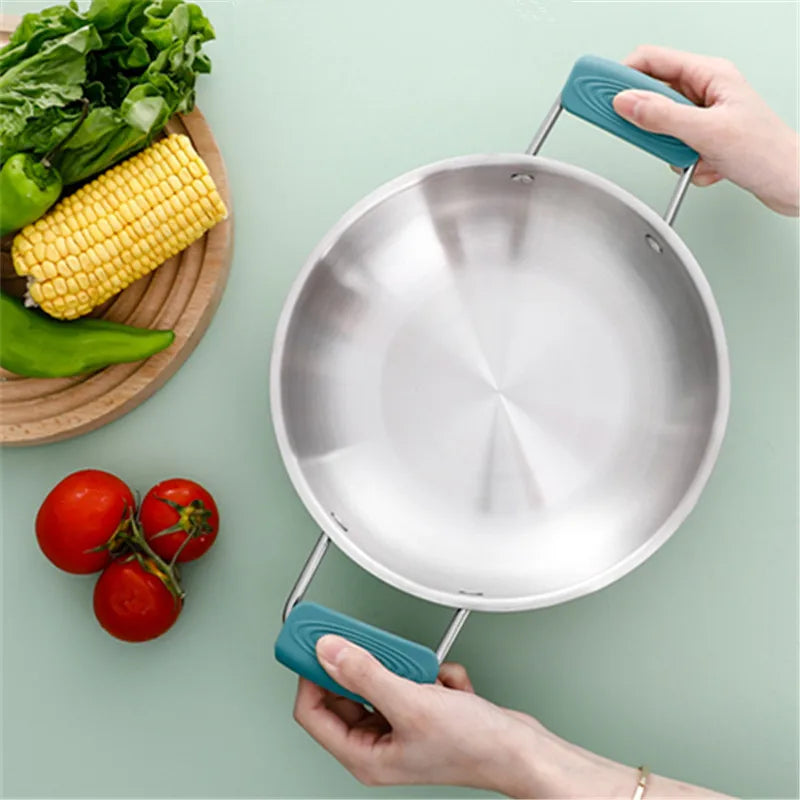 3x Poignées en silicone de cuisine anti-brûlure