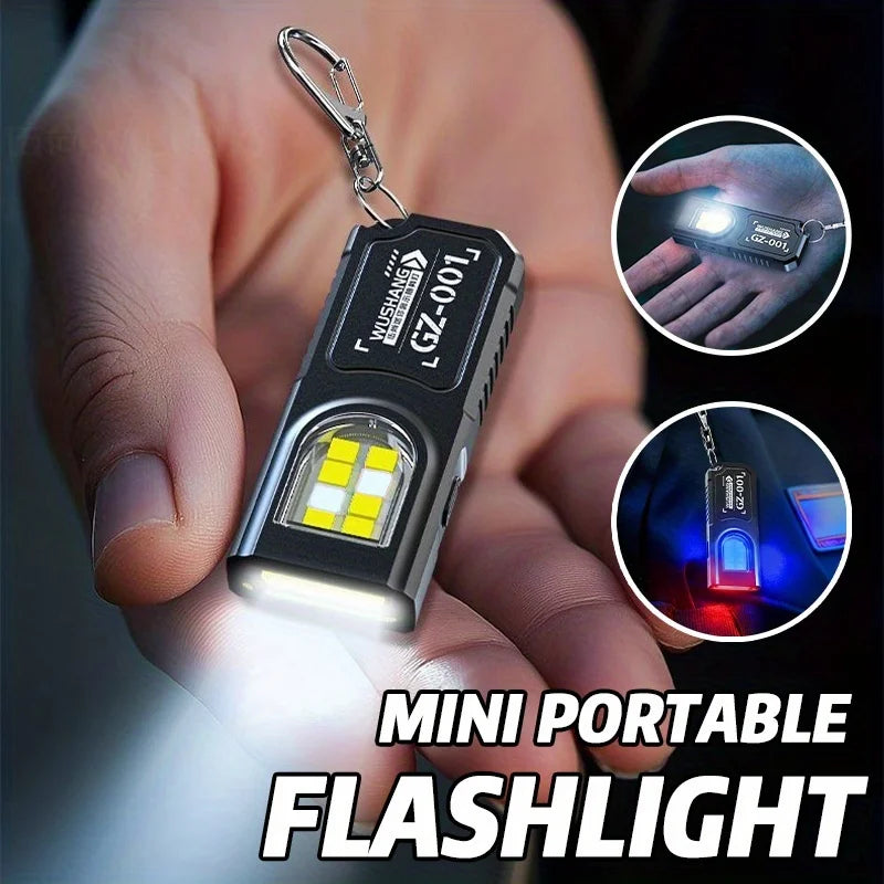 2X Mini Lampe Porte-Clés LED Ultra Puissante