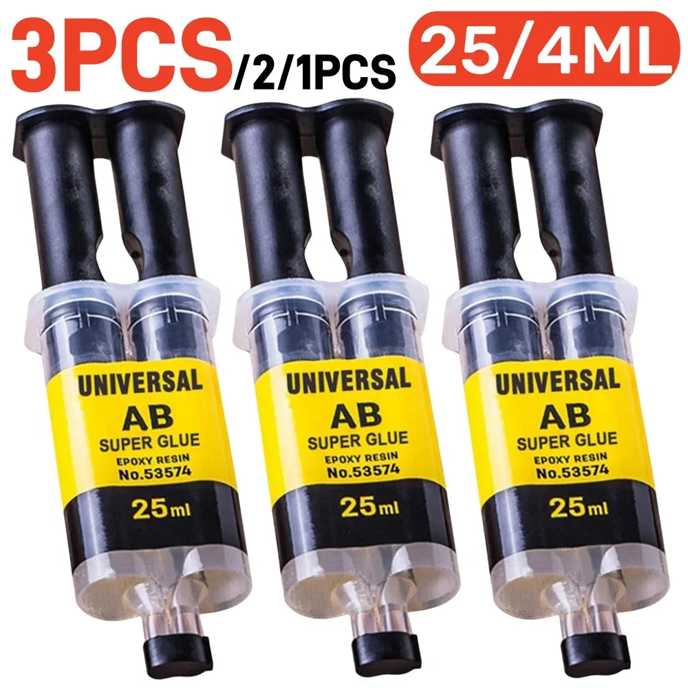 3x Colles AB Universelle Ultra Résistante - Multi-Matériaux