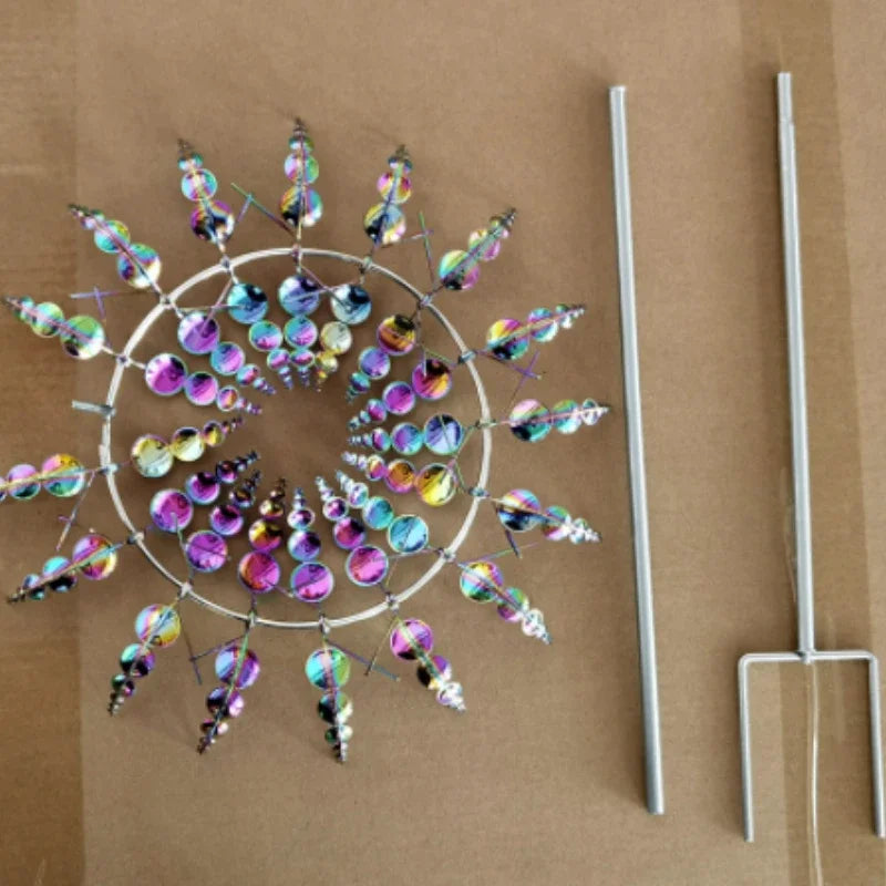 Moulin à vent Magique en métal Illusion d'optique