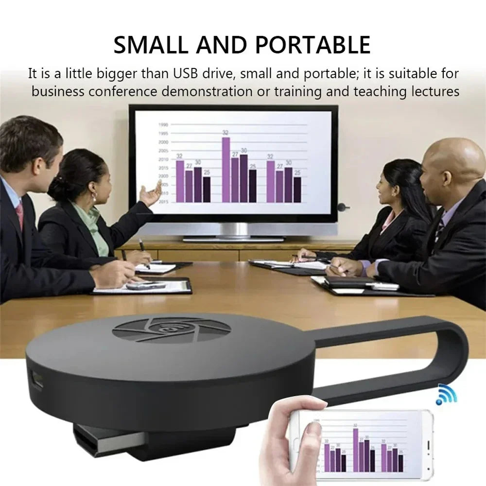 Appareil HDMI Chromecast Sans Fil HD - TV Maison Intelligente