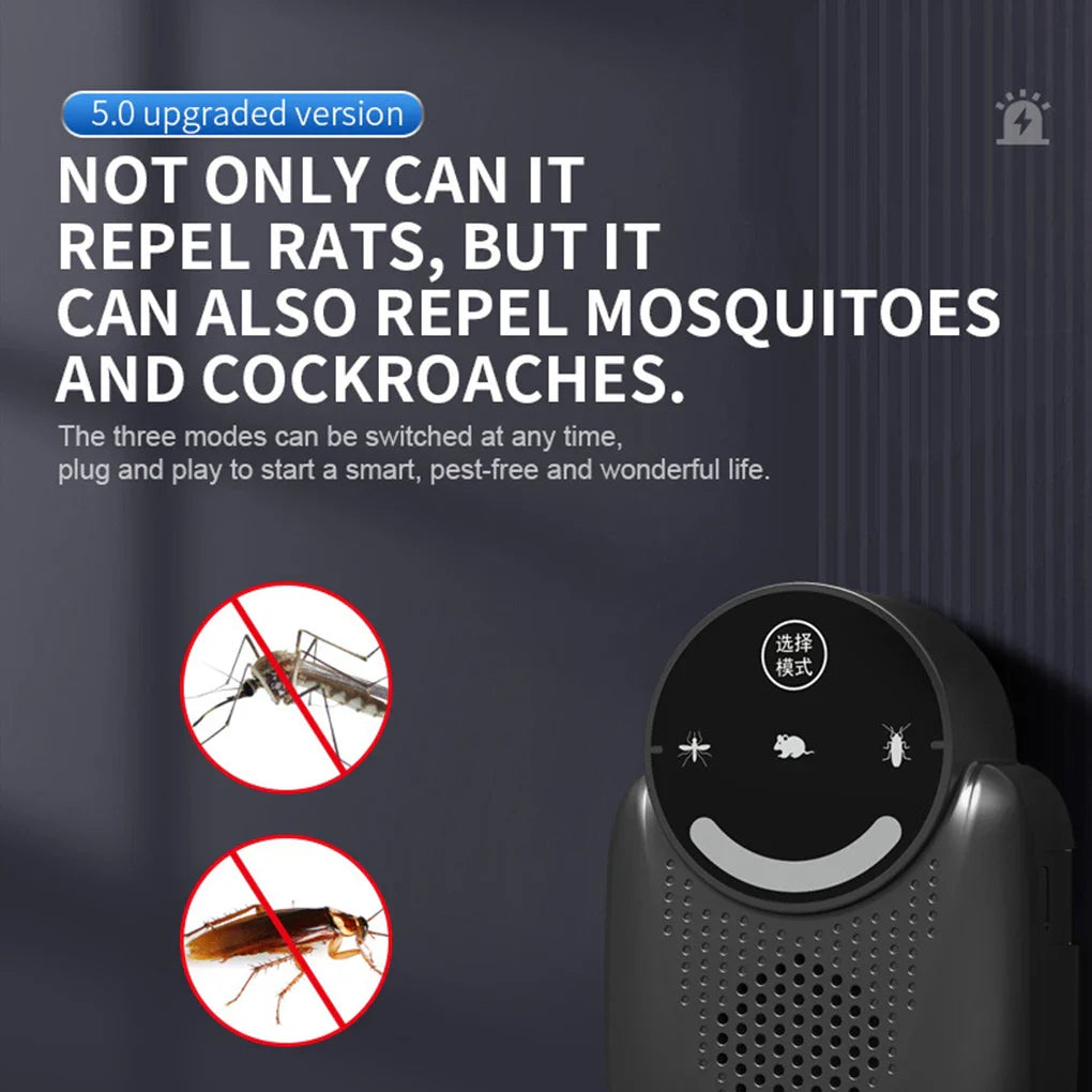 Répulsif à Ultrasons Antiparatisaire - Insecte, Cafard, Souris...