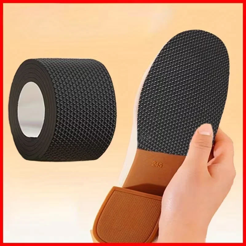 4x Rouleaux de Bande Adhésive de Protection pour Semelles de Chaussures – Antidérapant, Anti-Usure & Anti-Bruit