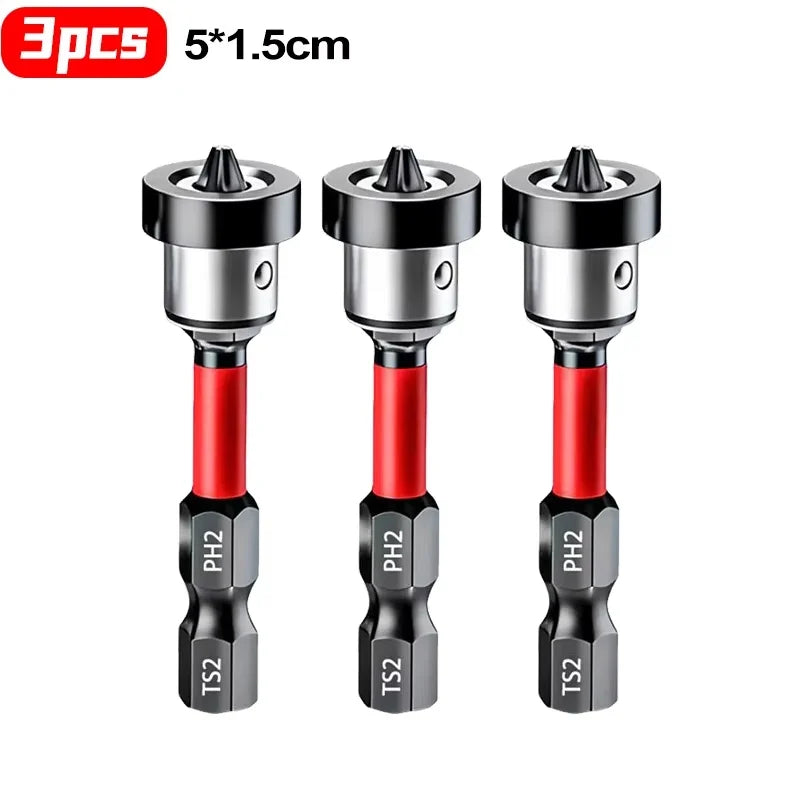 Lot de 5 Embouts de Tournevis Magnétiques S2 avec Butée de Profondeur