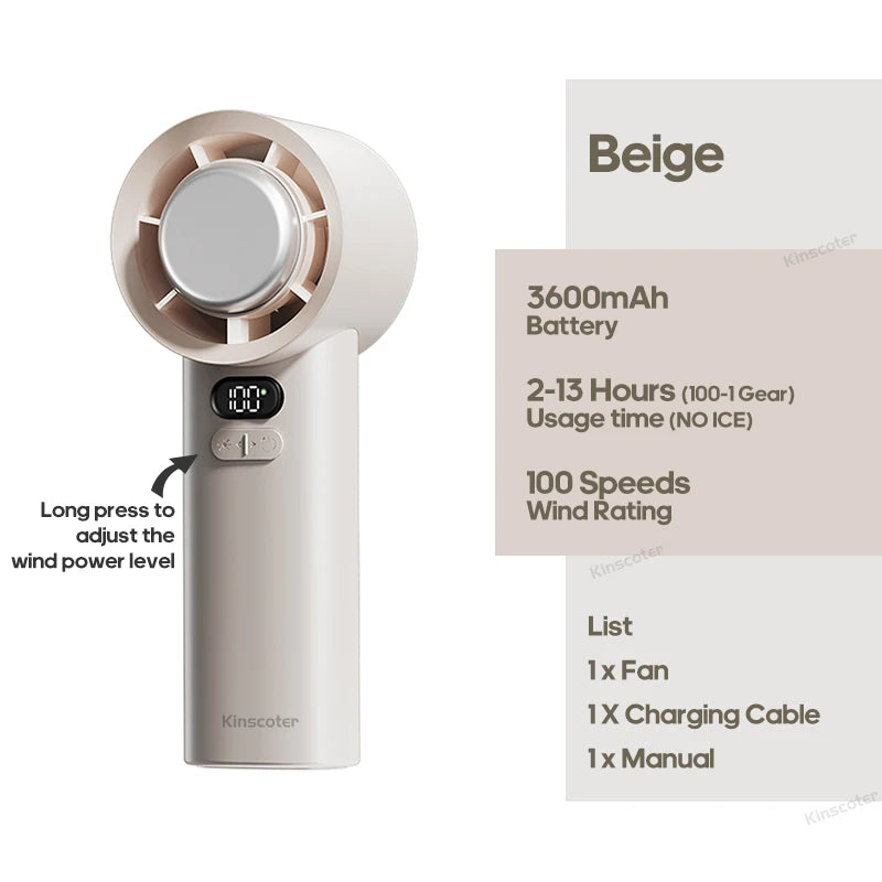 Ventilateur portable puissant TURBO FRESH - Nouvelle génération