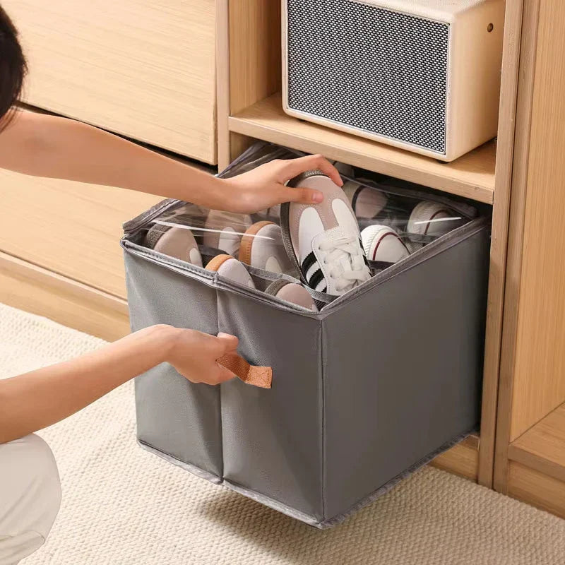 Boîte de Rangement Organisateur de Chaussures à Compartiments