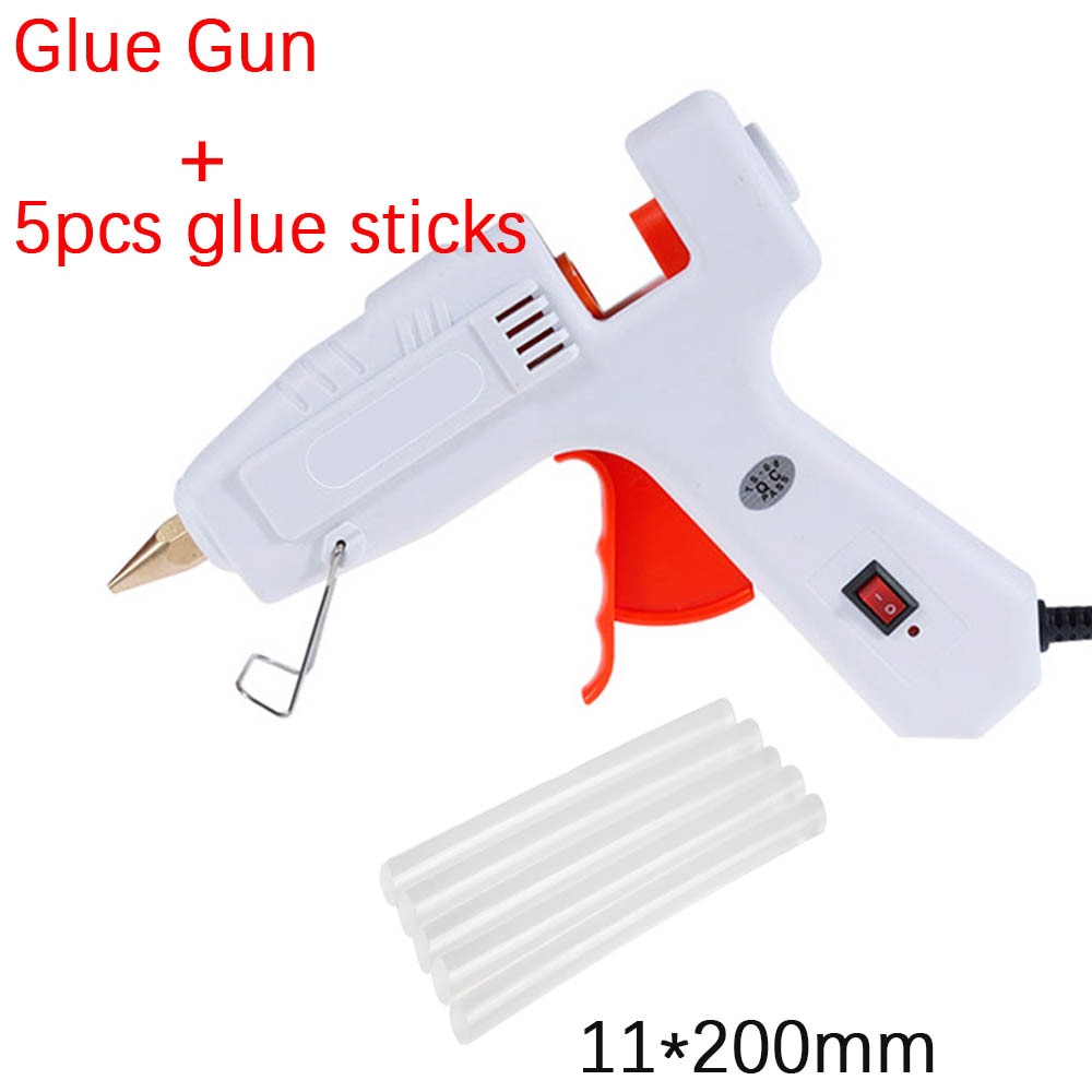 Pistolet à colle chaude 80W + 5 bâtonnets