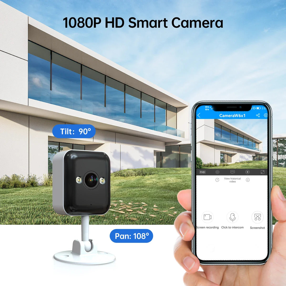 Caméra de Surveillance d'Extérieure CCTV Multifonctionnelle